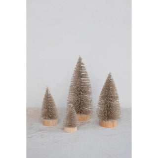 Plastic Bottle Brush Trees - Large - The Farmhouse