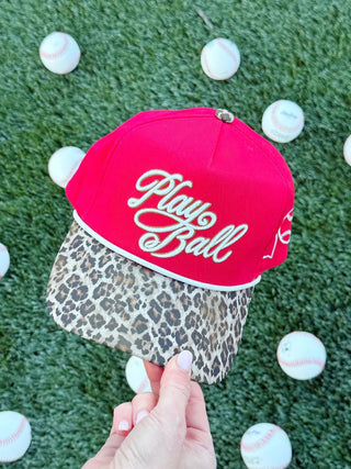 Play Ball Hat, Leopard Print - 260 Fashion Accessories - The Farmhouse