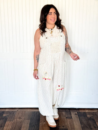 POL Retro Bloom Lounge Overalls - 180 One Piece Outfits - The Farmhouse