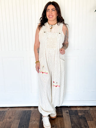 POL Retro Bloom Lounge Overalls - 180 One Piece Outfits - The Farmhouse