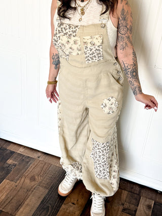 POL Rustic Petal Patch Overalls - 180 One Piece Outfits - The Farmhouse