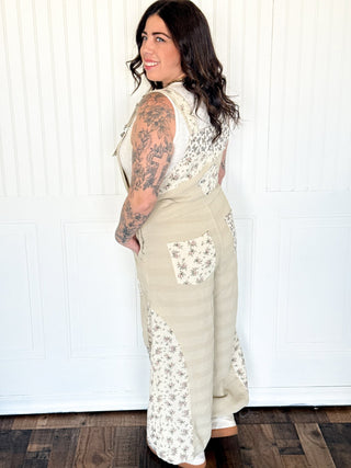 POL Rustic Petal Patch Overalls - 180 One Piece Outfits - The Farmhouse