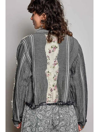 POL Women's Autumn Tapestry Cropped Jacket - 160 Outerwear - The Farmhouse