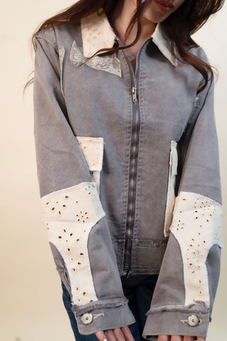 POL Women's Coalwood Vintage-Wash Zip Jacket - 160 Outerwear - The Farmhouse