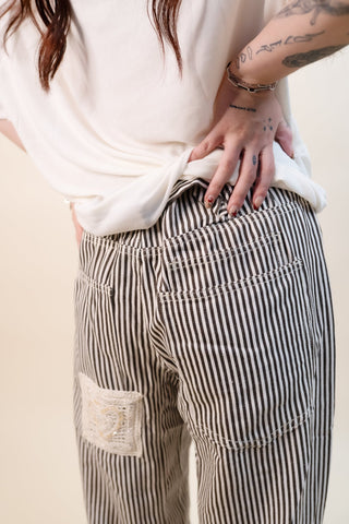 POL Women's Cocoa Cornstalk Patchwork Pants - 240 Pants - The Farmhouse