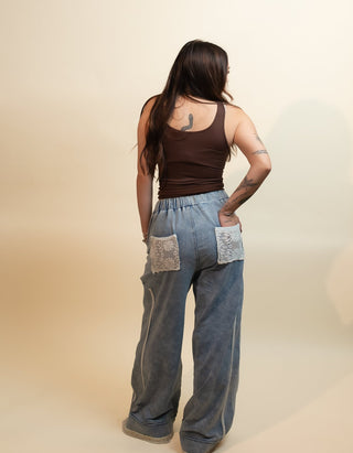 POL Women's Countryside Crochet Denim Pants - 240 Pants - The Farmhouse