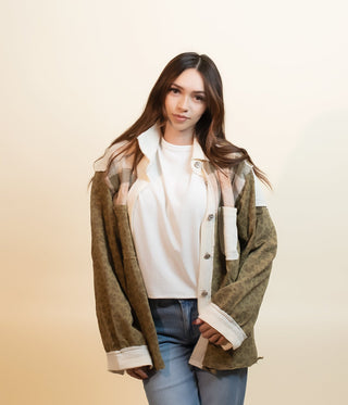 POL Women's Cozy Backroads Plaid Shacket - 140 Sweatshirts + Sweaters - The Farmhouse