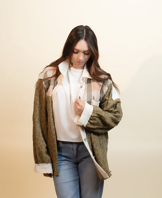 POL Women's Cozy Backroads Plaid Shacket - 140 Sweatshirts + Sweaters - The Farmhouse