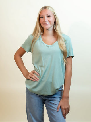 POL Women's Cozy Companion V-Neck T-Shirt - 100 Casual Tops - The Farmhouse