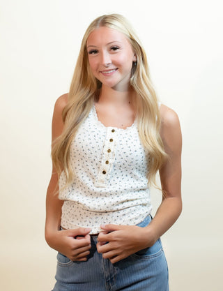 POL Women's English Garden Tank Top - 130 Basics - The Farmhouse