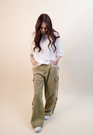 POL Women's Khaki Creek Woven Pants - 240 Pants - The Farmhouse