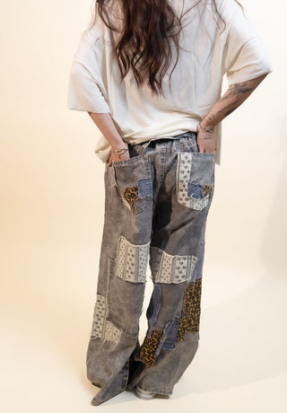 POL Women's Midnight Tapestry Wide-Leg Pants - 240 Pants - The Farmhouse
