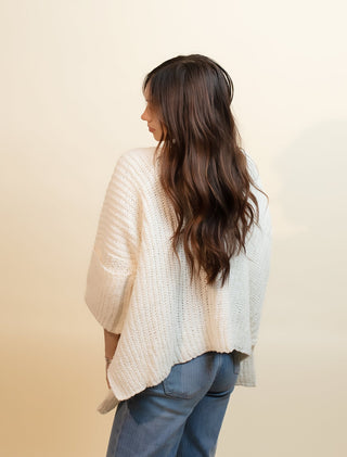 POL Women's Orchard Stroll Chenille Cardigan, Cream - 150 Kimonos + Cardigans - The Farmhouse