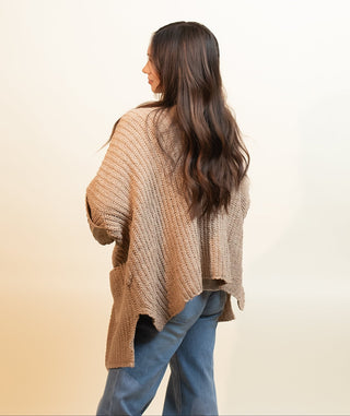 POL Women's Orchard Stroll Chenille Cardigan, Powder Cocoa - 150 Kimonos + Cardigans - The Farmhouse