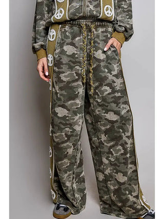 POL Women's Peaceful Rebel Camo Wide-Leg Pants - 240 Pants - The Farmhouse