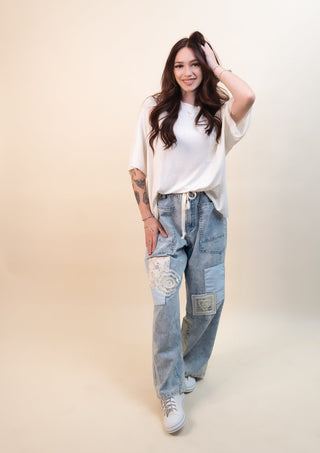 POL Women's Pumpkin Patch Denim Pants - 240 Pants - The Farmhouse