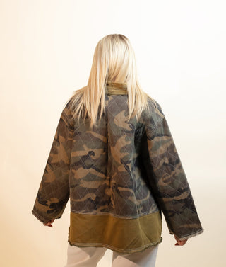 POL Women's Saddle Stitch Paisley Jacket - 160 Outerwear - The Farmhouse