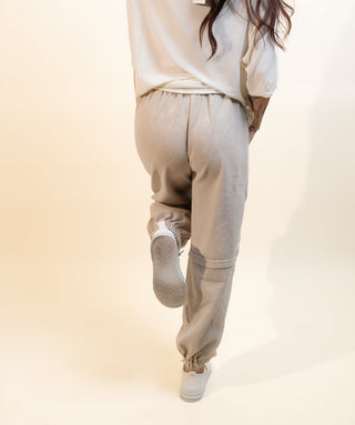 POL Women's Sandstone Bloom Joggers - 240 Pants - The Farmhouse