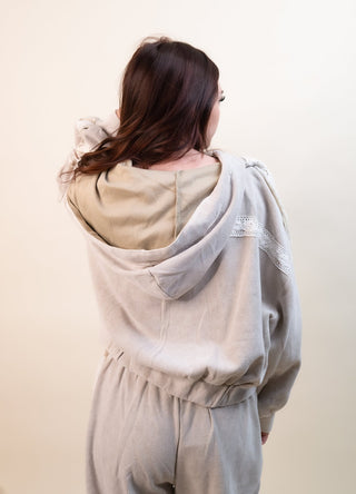 POL Women's Sandstone Season Hooded Jacket - 140 Sweatshirts + Sweaters - The Farmhouse