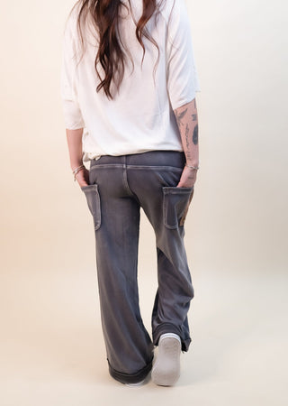 POL Women's Stormcloud Patch Wide-Leg Pants - 240 Pants - The Farmhouse