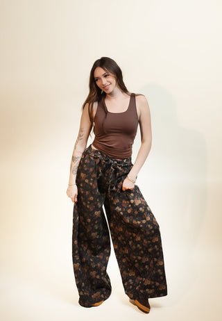 POL Women's Woodland Weave Straight Leg Pants - 240 Pants - The Farmhouse