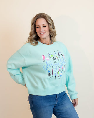 Poppy + Pine Catch Ya Later Crop Graphic Sweatshirt - 140 Sweatshirts + Sweaters - The Farmhouse