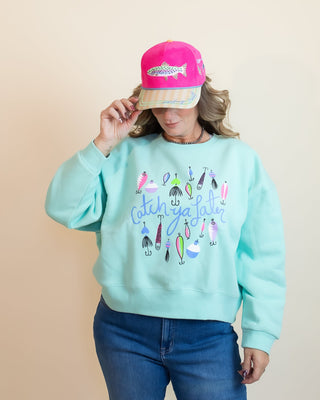Poppy + Pine Catch Ya Later Crop Graphic Sweatshirt - 140 Sweatshirts + Sweaters - The Farmhouse