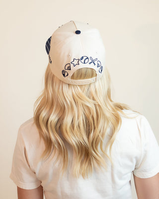 Poppy + Pine Navy Stripes Hey Batta Batta Hat - 260 Fashion Accessories - The Farmhouse