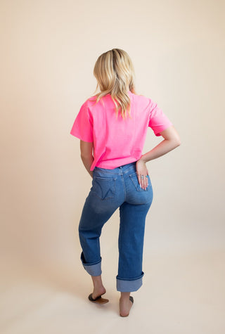 Poppy + Pine Women's Reel Cute Rainbow Trout Crop Tee - 120 Graphic Tees - The Farmhouse