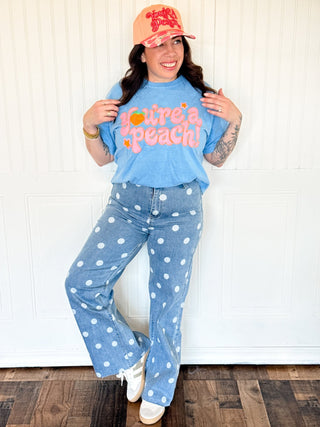 Poppy + Pine You're a Peach Crop Tee - 120 Graphic Tees - The Farmhouse