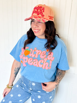 Poppy + Pine You're a Peach Crop Tee - 120 Graphic Tees - The Farmhouse
