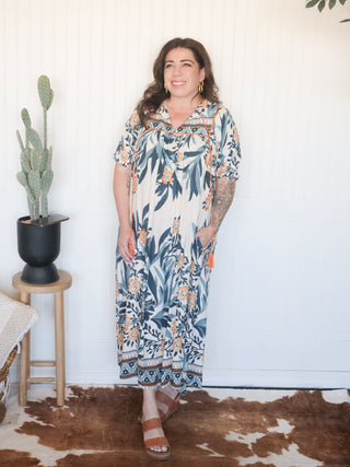 Prairie Bloom Floral Midi Dress - 170 Dresses - The Farmhouse