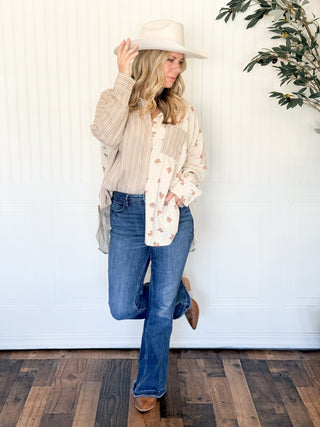 Prairie Bloom Mix Shirt - 160 Outerwear - The Farmhouse