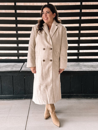 Prairie Winds Boho Western Lapel Duster Coat, Almond - The Farmhouse