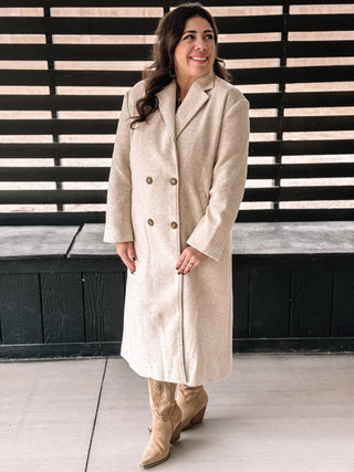 Prairie Winds Boho Western Lapel Duster Coat, Almond - The Farmhouse