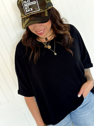 Pray Behind My Back Full Camo Trucker Hat - 260 Fashion Accessories - The Farmhouse