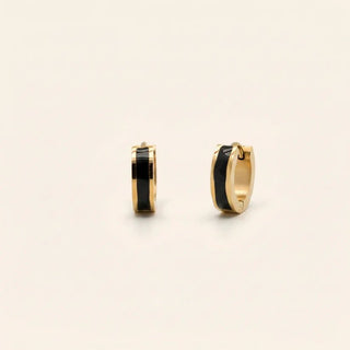 Pressie Signature Enamel Huggies - 290 Jewelry - The Farmhouse