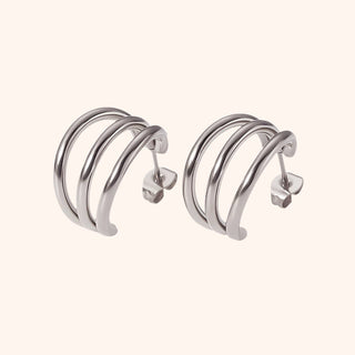 Pressie Trio Hoop Studs - Earrings - The Farmhouse