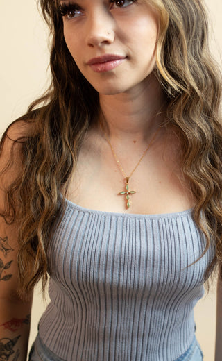 Pressie Willow Cross Necklace - 290 Jewelry - The Farmhouse