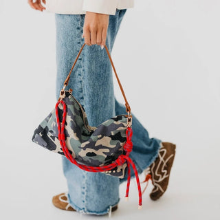 Pretty Simple Cosette Canvas Shoulder Bag, Camo - 280 Bags - The Farmhouse