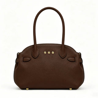 Alternate view of the chocolate Veronica small tote