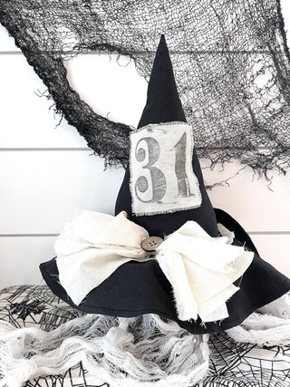 Primitive Witch Hat Handmade Halloween Home Decor - 430 Holiday Décor - The Farmhouse