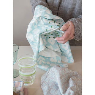 Printed Recycled Microfibre Tea Towel w/ Floral Pattern - 441 Tea Towels - The Farmhouse