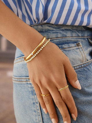 Priya Hinge Bangle - Single Bezel Bangle - The Farmhouse