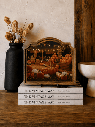 Pumpkin Patch Provincial Framed Art 9x10" - 420 Home Decor - The Farmhouse