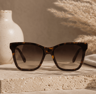 QUAY After Party Oversized Square Lens Sunglasses, Neutral Tortoise/Brown - 260 Fashion Accessories - The Farmhouse