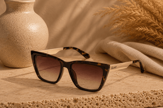 QUAY Call The Shots Remixed Large Cat Eye Sunglasses, Neutral Tortoise/Brown - 260 Fashion Accessories - The Farmhouse