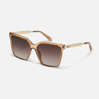 QUAY Level Up Remixed Oversized Square Women's Sunglasses, Ginger/Brown - 260 Fashion Accessories - The Farmhouse