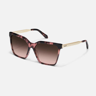 QUAY Level Up Remixed Oversized Square Women's Sunglasses, Rose Tortoise/Brown - 260 Fashion Accessories - The Farmhouse