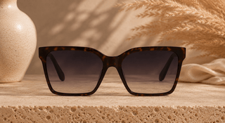 QUAY Level Up Remixed Square Sunglasses Neutral Tortoise/Smoke Taupe - 260 Fashion Accessories - The Farmhouse